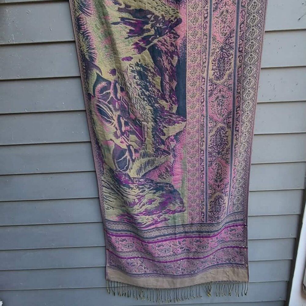Blue Gray Pashmina